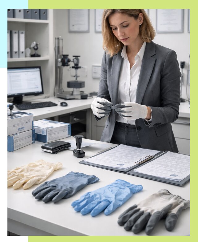 Сертификация перчаток в Выборге от 8688 р. | Алешин-Вбр