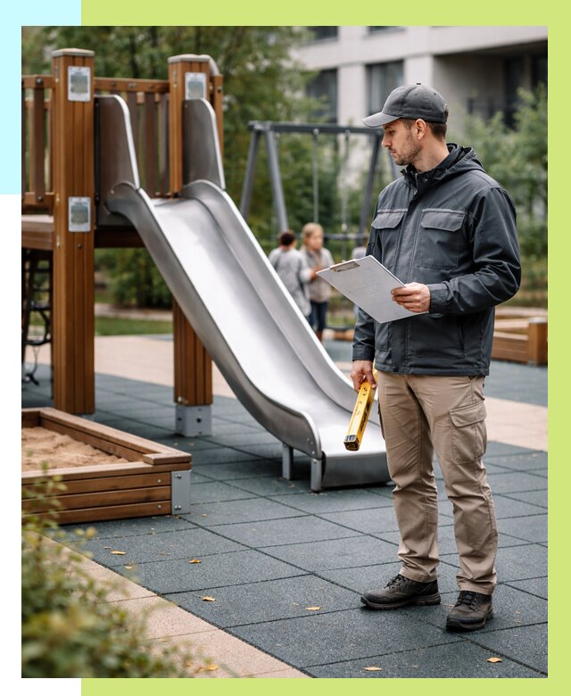 Сертификация детских площадок в Выборге от 25553 р. | Алешин-Вбр