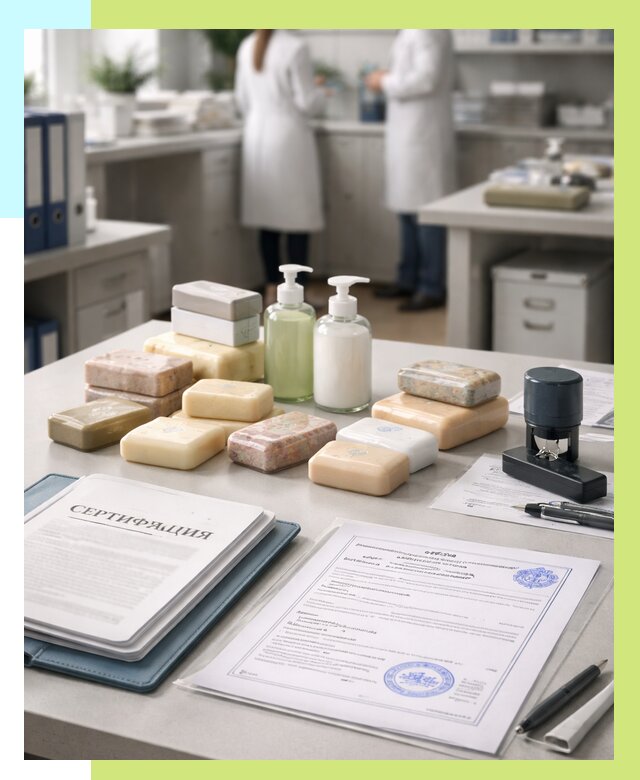 Сертификация мыла и сертификат на мыло в Выборге от 12265 | Алешин-Вбр