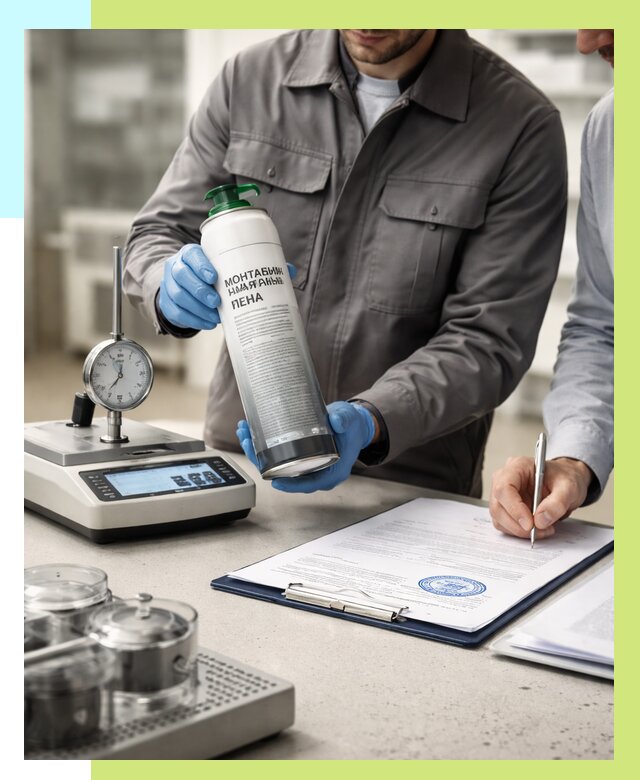 Сертификация монтажной пены в Выборге от 15332 р. | Алешин-Вбр