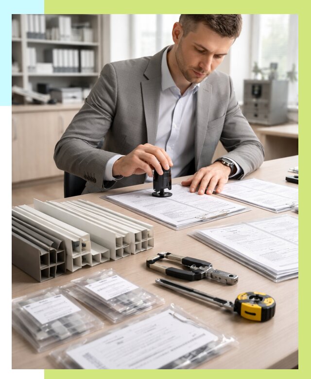 Сертификация ПВХ продукции в Выборге от 8688 р., Алешин-Вбр