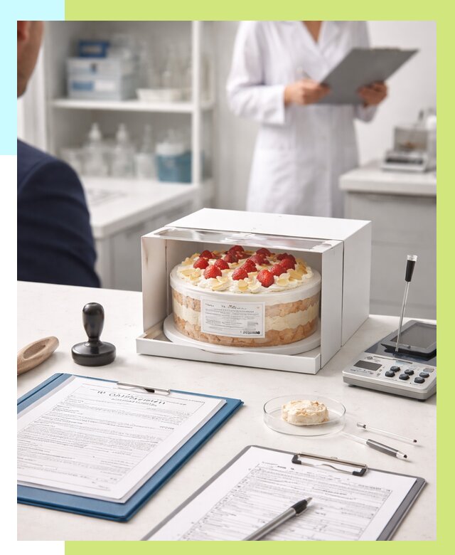 Сертификация тортов в Выборге от 9199 р. заказать | Алешин-Вбр