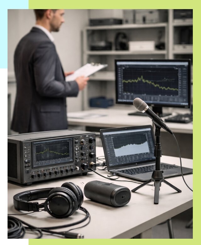 Сертификация аудиотехники в Выборге от 15332 р., Алешин-Вбр