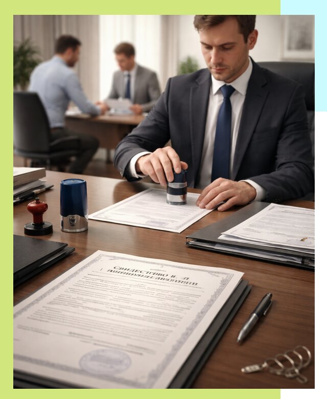 Оформление свидетельства о государственной регистрации в Выборге