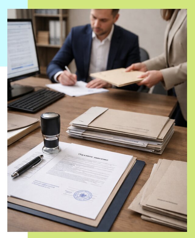 Отказное письмо для таможни в Выборге от 3066 р, Алешин-Вбр