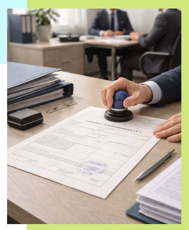 Сертификат происхождения СТ 1 в Выборге от 4599 р. | Алешин-Вбр