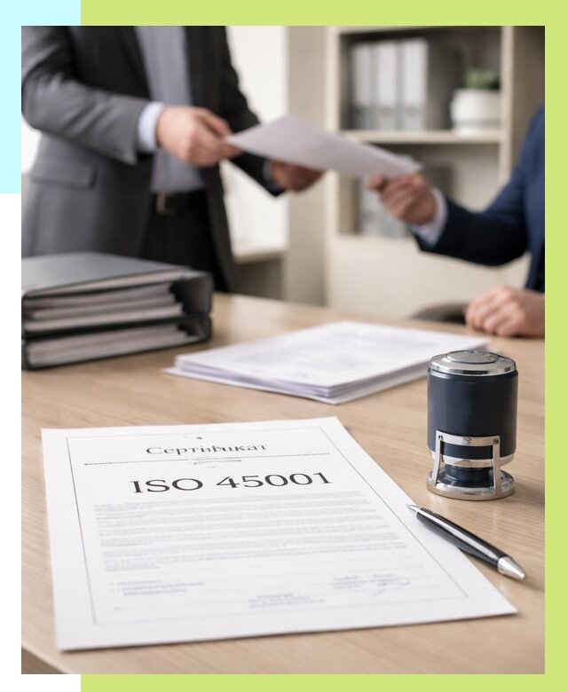 Сертификат ISO 45001 в Выборге под ключ от 45995 р. | Алешин-Вбр