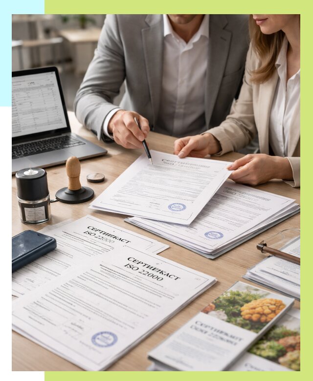 Сертификат ISO 22000 в Выборге от 40884 р. под ключ | Алешин-Вбр