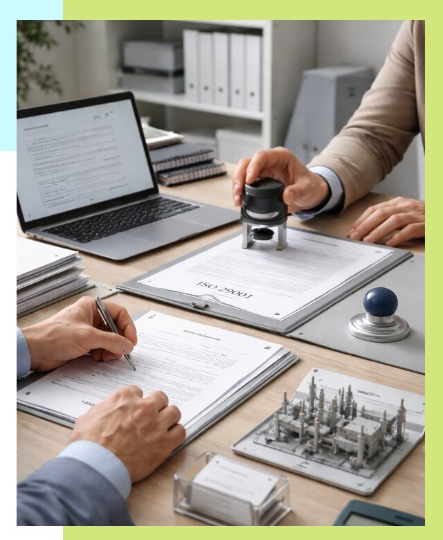 Сертификат ISO 29001 в Выборге под ключ от 76658 р. | Алешин-Вбр