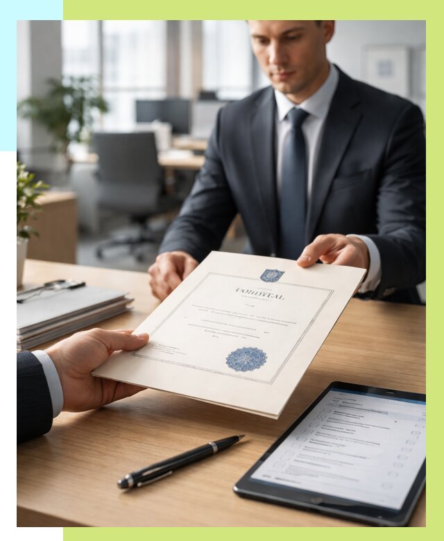 Сертификат ISO 30301 в Выборге от 35774 р. | Алешин-Вбр - под ключ