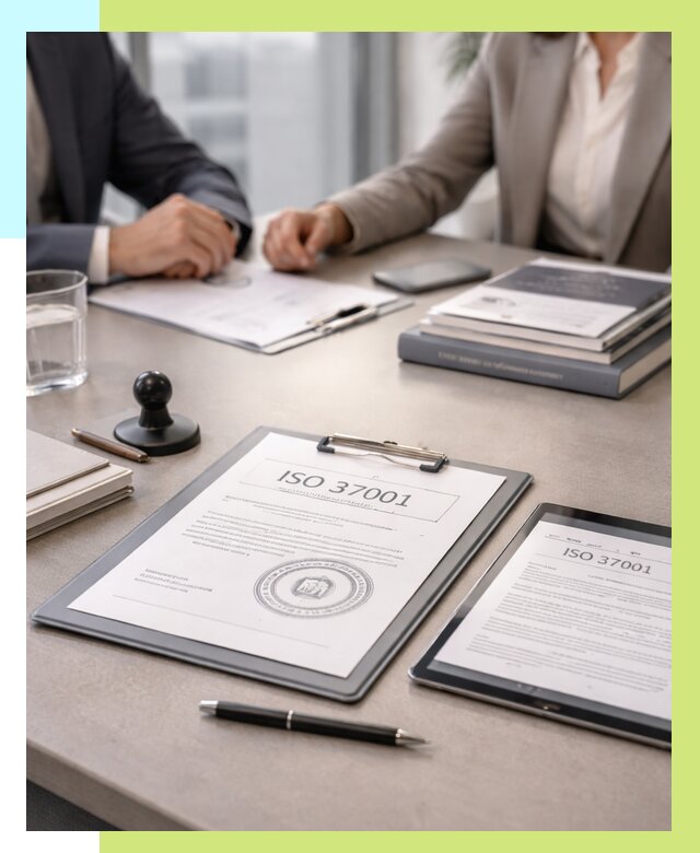 Сертификат ISO 37001 в Выборге оформить от 122652 р. Алешин-Вбр